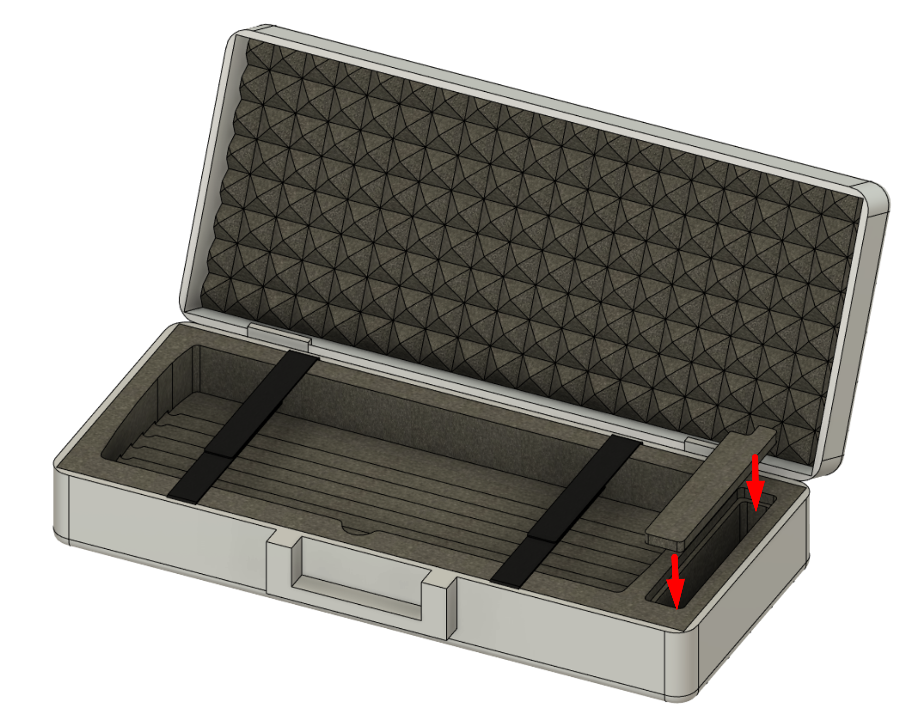 Compartment lid install