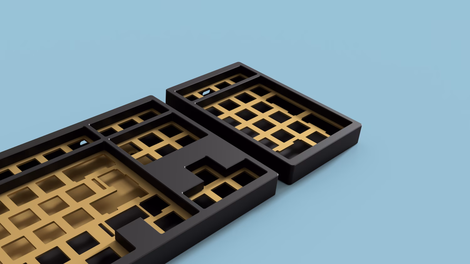 Kbd8x mkii render with kbdpad mkii